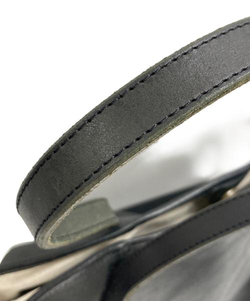 Ense（アンサ）Ense (アンサ) レザートートバッグM ブラックの古着・服飾アイテム