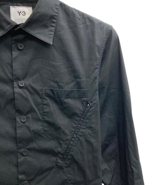 Y-3（ワイスリー）Y-3 (ワイスリー) W CLASSIC SHIRT ブラック サイズ:XSの古着・服飾アイテム