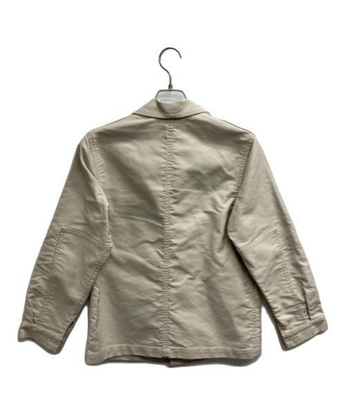 le travailleur gallice（ル・トラヴァイユール・ガリス）le travailleur gallice (ル・トラヴァイユール・ガリス) フレンチモールスキンジャケット ホワイトの古着・服飾アイテム