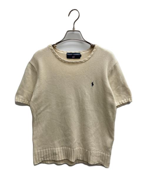 POLO SPORT（ポロスポーツ）POLO SPORT (ポロスポーツ) 半袖ニット ベージュ サイズ:Mの古着・服飾アイテム