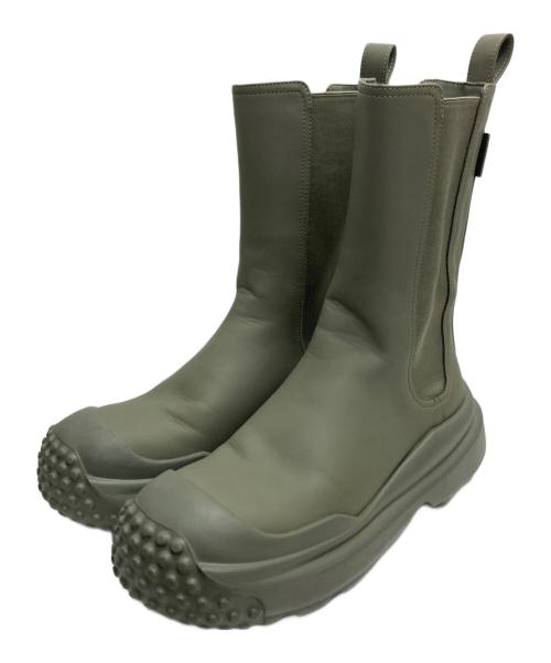CHARLES & KEITH（チャールズアンドキース）CHARLES & KEITH (チャールズ＆キース) サイドゴアブーツ グリーン サイズ:39の古着・服飾アイテム