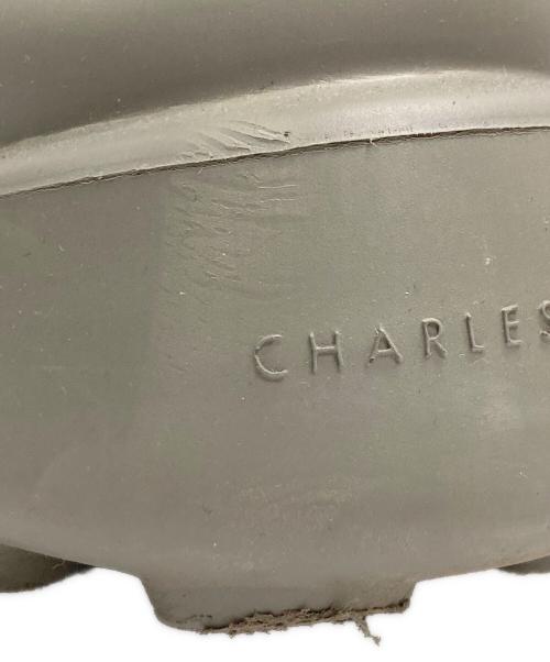 CHARLES & KEITH（チャールズアンドキース）CHARLES & KEITH (チャールズ＆キース) サイドゴアブーツ グリーン サイズ:39の古着・服飾アイテム