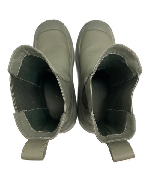 CHARLES & KEITH（チャールズアンドキース）CHARLES & KEITH (チャールズ＆キース) サイドゴアブーツ グリーン サイズ:39の古着・服飾アイテム