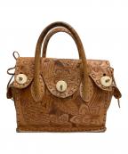 Carving Tribesカービングトライブス）の古着「レザーハンドバッグ」｜ブラウン