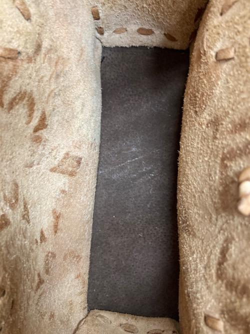 Carving Tribes（カービングトライブス）Carving Tribes (カービングトライブス) レザーハンドバッグ ブラウンの古着・服飾アイテム