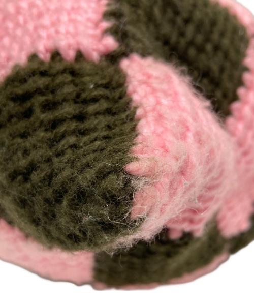 MARNI（マルニ）MARNI (マルニ) MARKET DIAMOND BAG ブラウン×ピンクの古着・服飾アイテム