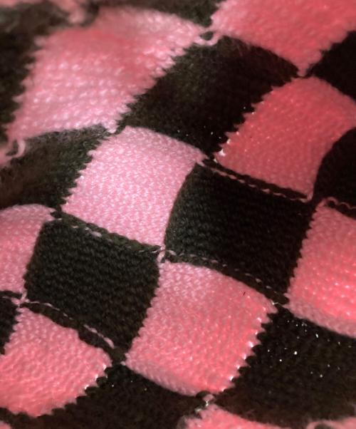 MARNI（マルニ）MARNI (マルニ) MARKET DIAMOND BAG ブラウン×ピンクの古着・服飾アイテム