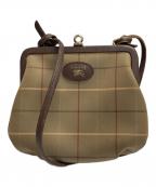 Burberry'sバーバリー）の古着「がま口ショルダーバッグ」｜ブラウン
