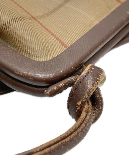 Burberry's（バーバリー）Burberry's (バーバリーズ) がま口ショルダーバッグ ブラウンの古着・服飾アイテム