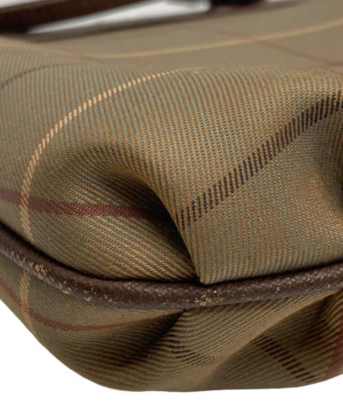 Burberry's（バーバリー）Burberry's (バーバリーズ) がま口ショルダーバッグ ブラウンの古着・服飾アイテム