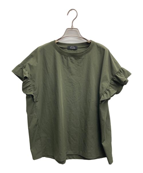 coen（コーエン）coen (コーエン) ポーチ付きフリルTEE＆スカート カーキ サイズ:L 未使用品の古着・服飾アイテム