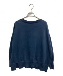 IENA（イエナ）の古着「コットンストレッチ NEOワイド長袖プルオーバー」｜ネイビー