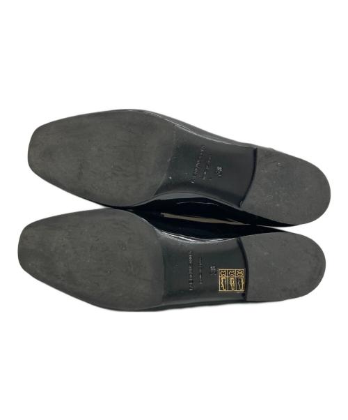 FABIO RUSCONI（ファビオルスコーニ）FABIO RUSCONI (ファビオルスコーニ) コインローファー ブラック サイズ:38の古着・服飾アイテム