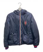 GUCCIグッチ）の古着「スネークワッペンダウンジャケット」｜ネイビー