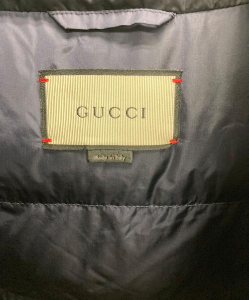 GUCCI（グッチ）GUCCI (グッチ) スネークワッペンダウンジャケット ネイビー サイズ:52の古着・服飾アイテム