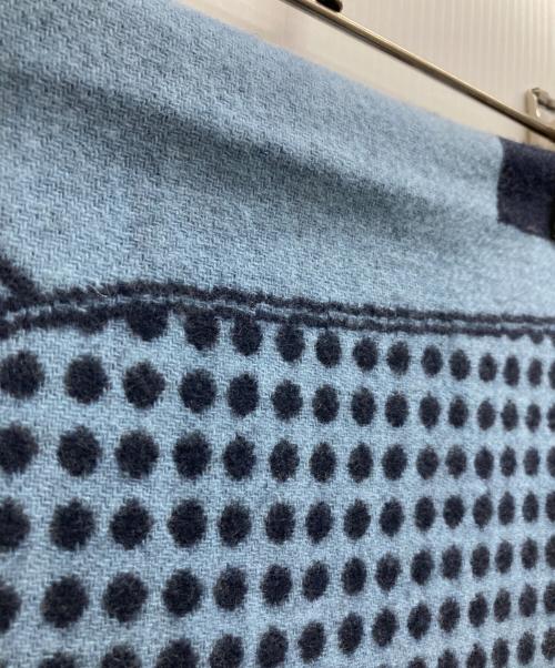 HERMES（エルメス）HERMES (エルメス) カマイユ カシミヤマフラー ブルーの古着・服飾アイテム