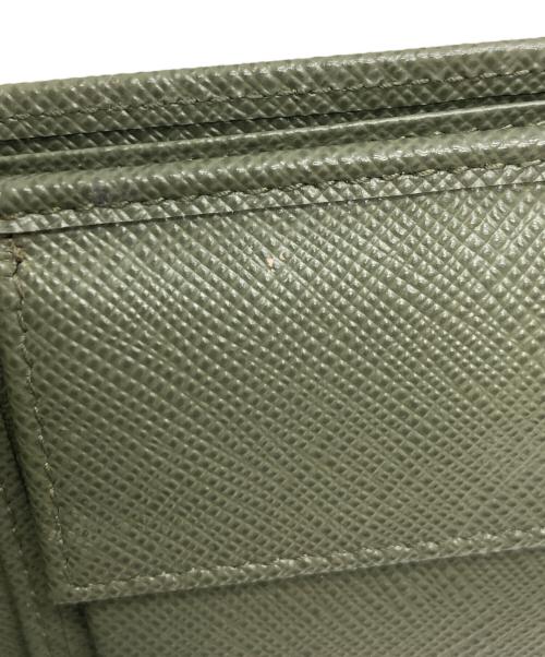 PRADA（プラダ）PRADA (プラダ) サフィアーノ2つ折り財布 グリーンの古着・服飾アイテム
