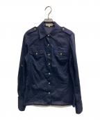TORY BURCHトリーバーチ）の古着「金釦シャツ」｜ネイビー
