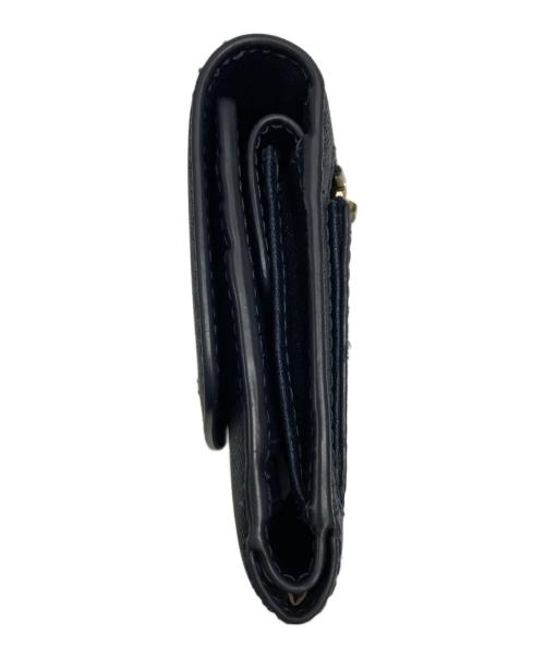 MICHAEL KORS（マイケル・コース）MICHAEL KORS (マイケルコース) 3つ折り財布 ネイビーの古着・服飾アイテム