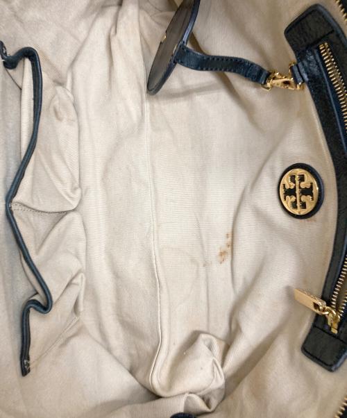 TORY BURCH（トリーバーチ）TORY BURCH (トリーバーチ) レザートートバッグ ブラックの古着・服飾アイテム