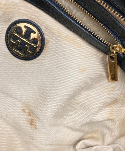 TORY BURCH（トリーバーチ）TORY BURCH (トリーバーチ) レザートートバッグ ブラックの古着・服飾アイテム