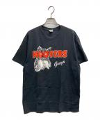 HOOTERSフーターズ）の古着「プリントTシャツ」｜ブラック