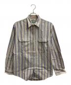 SUGAR CANEシュガーケーン）の古着「ストライプシャツ」｜ベージュ