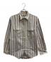 SUGAR CANE（シュガーケーン）の古着「ストライプシャツ」｜ベージュ