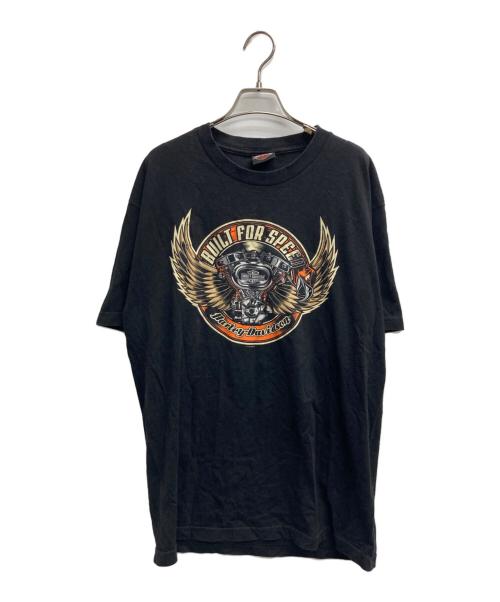 HARLEY-DAVIDSON（ハーレーダビッドソン）HARLEY-DAVIDSON (ハーレーダビッドソン) 両面プリントTシャツ ブラック サイズ:Lの古着・服飾アイテム