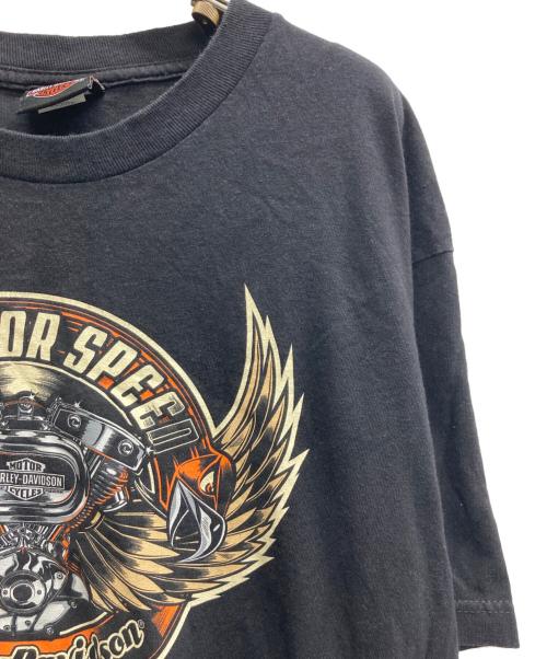 HARLEY-DAVIDSON（ハーレーダビッドソン）HARLEY-DAVIDSON (ハーレーダビッドソン) 両面プリントTシャツ ブラック サイズ:Lの古着・服飾アイテム
