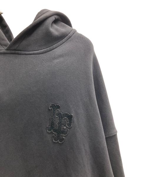 Lafayette（ラファイエット）Lafayette (ラファイエット) PIGMENT DYED LF LOGO HOODIE ブラック サイズ:Lの古着・服飾アイテム