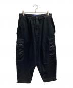 JUNYA WATANABE MANジュンヤワタナベマン）の古着「24SS 綿裏毛×ナイロン Cargo Pants」｜ブラック
