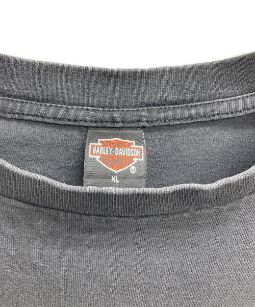 HARLEY-DAVIDSON（ハーレーダビッドソン）HARLEY-DAVIDSON (ハーレーダビッドソン) 両面プリントポケットTシャツ ブラック サイズ:XLの古着・服飾アイテム