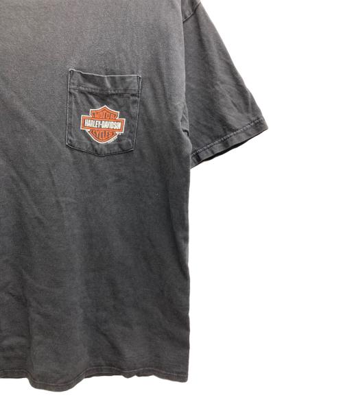 HARLEY-DAVIDSON（ハーレーダビッドソン）HARLEY-DAVIDSON (ハーレーダビッドソン) 両面プリントポケットTシャツ ブラック サイズ:XLの古着・服飾アイテム