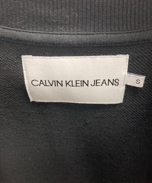 Calvin Klein Jeans（カルバンクラインジーンズ）Calvin Klein Jeans (カルバンクラインジーンズ) S/Sロゴスウェット ブラック サイズ:Sの古着・服飾アイテム