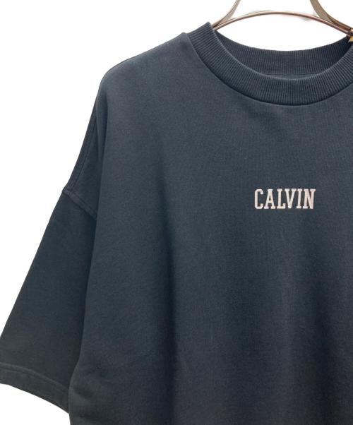 Calvin Klein Jeans（カルバンクラインジーンズ）Calvin Klein Jeans (カルバンクラインジーンズ) S/Sロゴスウェット ブラック サイズ:Sの古着・服飾アイテム