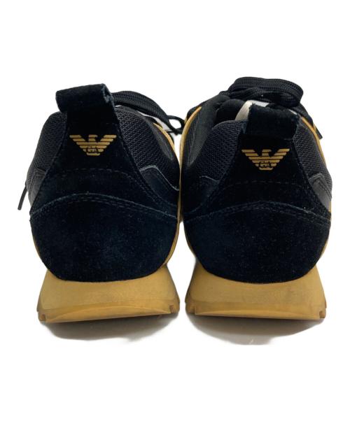 EMPORIO ARMANI（エンポリオ アルマーニ）EMPORIO ARMANI (エンポリオアルマーニ) ローカットスニーカー ブラック サイズ:42の古着・服飾アイテム