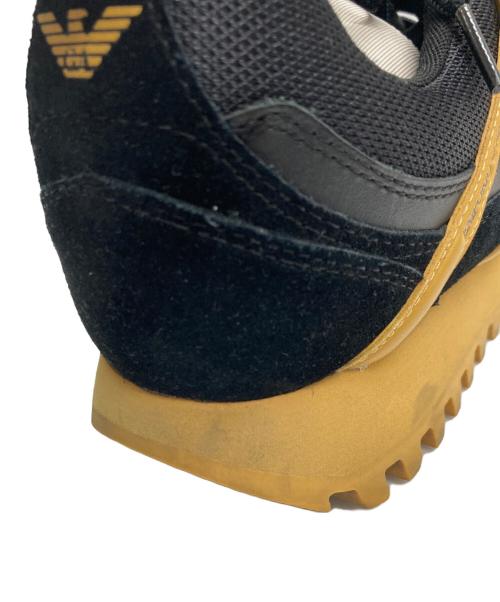 EMPORIO ARMANI（エンポリオ アルマーニ）EMPORIO ARMANI (エンポリオアルマーニ) ローカットスニーカー ブラック サイズ:42の古着・服飾アイテム