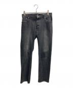 BURBERRY BLACK LABELバーバリーブラックレーベル）の古着「デニムパンツ」｜ブラック