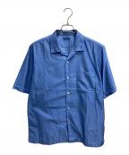 COMME des GARCONS HOMMEコムデギャルソン オム）の古着「オープンカラーシャツ」｜ブルー