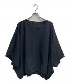 icBアイシービー）の古着「ストレッチドルマンブラウス」｜ブラック