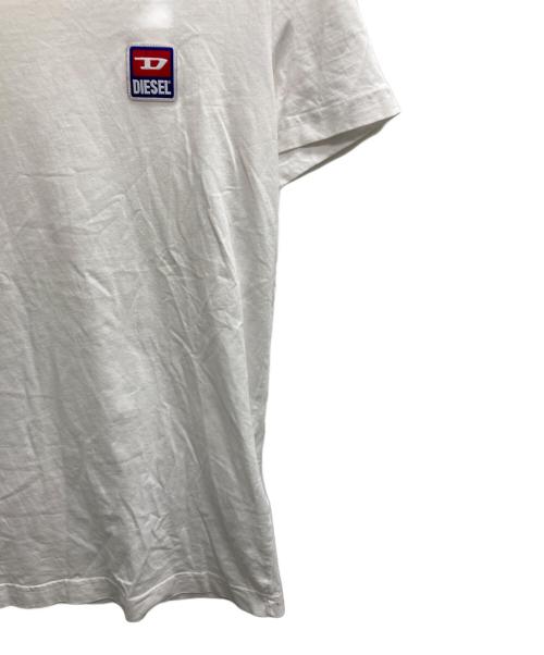 DIESEL（ディーゼル）DIESEL (ディーゼル) T-Diego-DivロゴワッペンTシャツ ホワイト サイズ:Mの古着・服飾アイテム