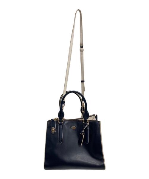 COACH（コーチ）COACH (コーチ) 2WAYバッグ ネイビーの古着・服飾アイテム