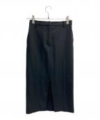 Whim Gazetteウィムガゼット）の古着「フロントスリットスカート」｜ネイビー