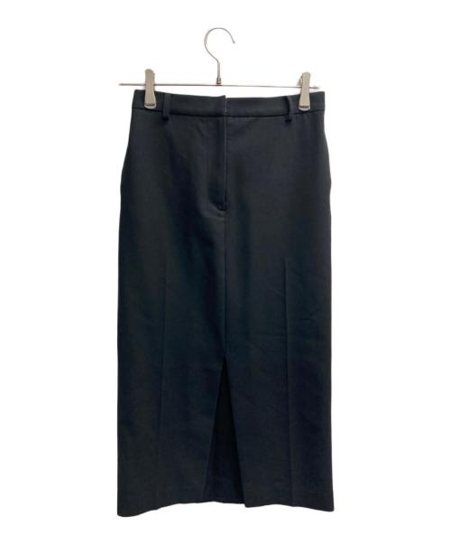 Whim Gazette（ウィムガゼット）Whim Gazette (ウィムガゼット) フロントスリットスカート ネイビー サイズ:36の古着・服飾アイテム