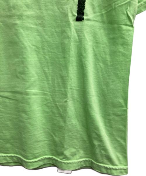 stussy（ステューシー）stussy (ステューシー) ロゴプリントTシャツ 黄緑 サイズ:Sの古着・服飾アイテム