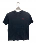 stussyステューシー）の古着「ロゴプリントTシャツ」｜ブラック
