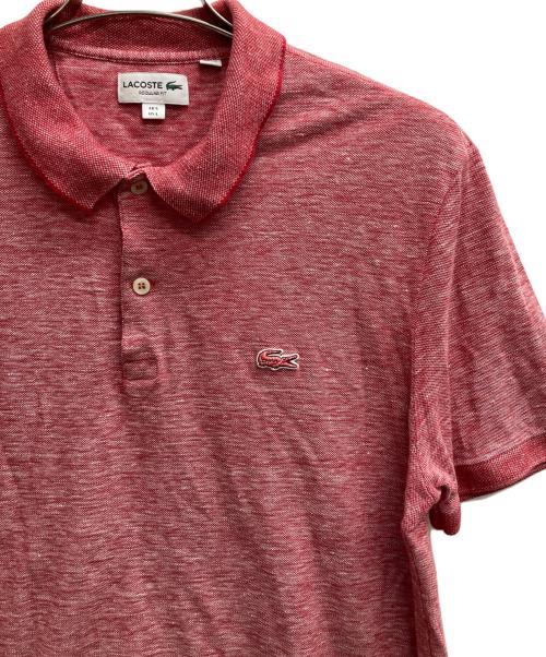 LACOSTE（ラコステ）LACOSTE (ラコステ) ポロシャツ レッド サイズ:Lの古着・服飾アイテム