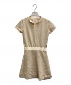 darichダーリッチ）の古着「マカロンミニワンピース」｜ブラウン