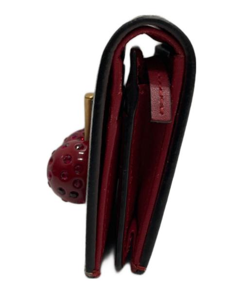 GUCCI（グッチ）GUCCI (グッチ) GGスプリーム チェリー コンパクトウォレット ブラウンの古着・服飾アイテム